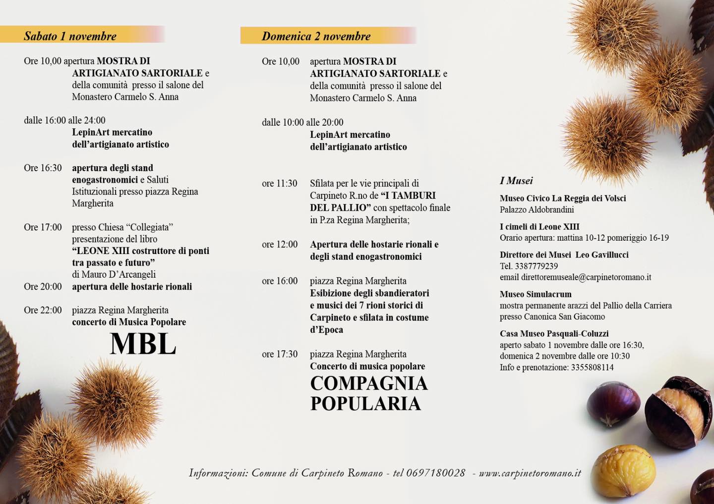Locandina Festival del Folklore nei Lepini — edizione 2025 (2/2)